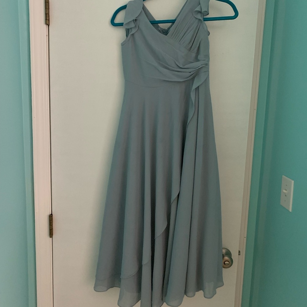 Girls size 10 formal light blue gown!